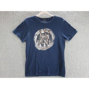 Supernatural Shirt Womens Small Join The Hunt TV Show Sam Dean Anvil Blue